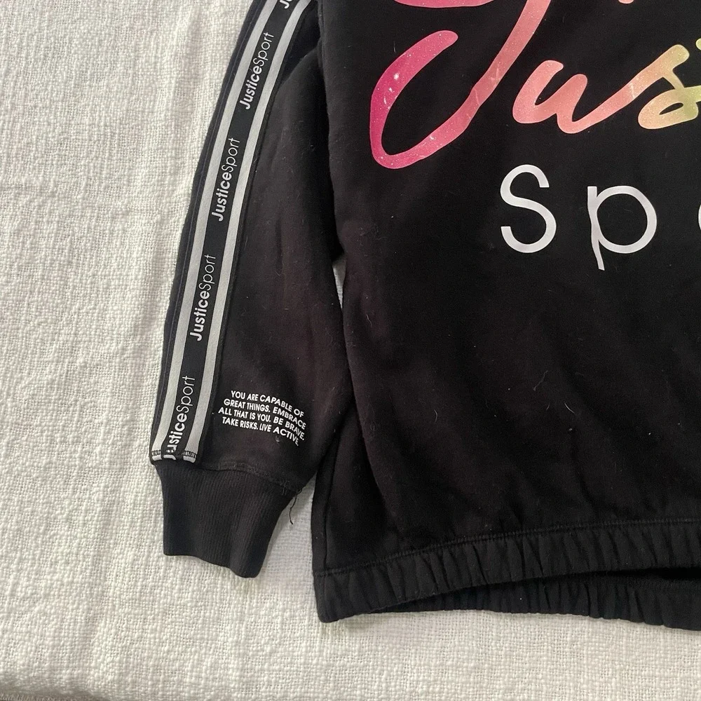 Justice Girls Youth size 16/18‎ XL hoodie by Justice Sweatshirt Neon School